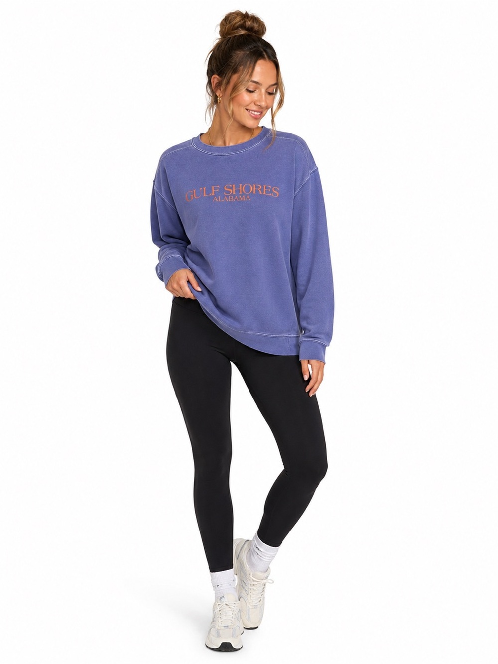 Comfort Colors Purple Gulf Shores Alabama Crewneck Sweatshirt
